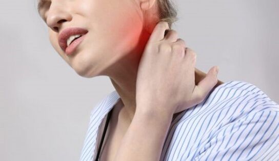 Douleur dans l'ostéocondrose dans le cou